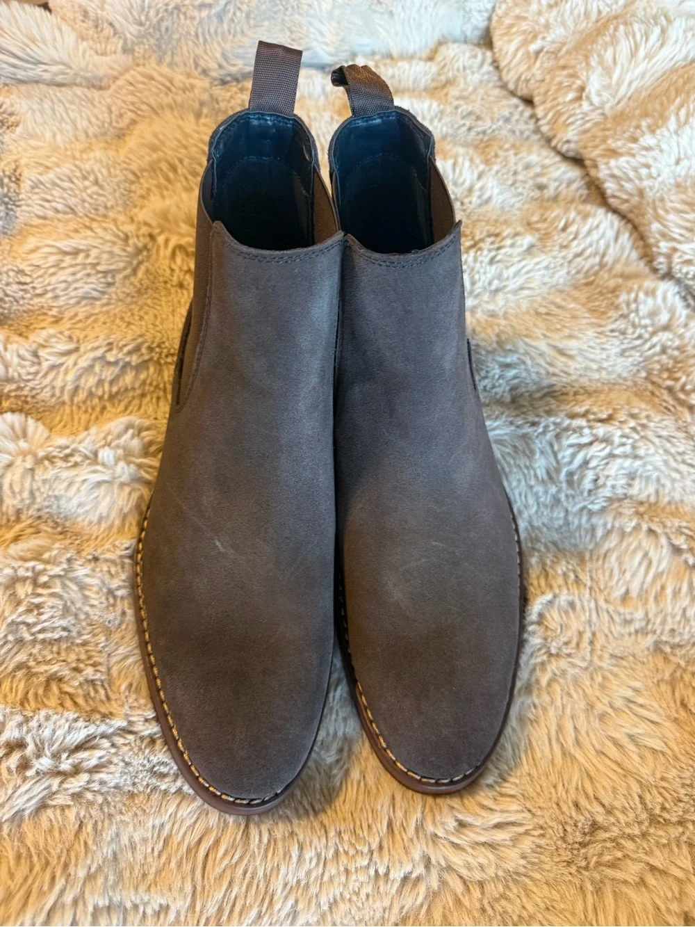 Jos. A. Bank. Men's Brown Suede Chelsea Boots